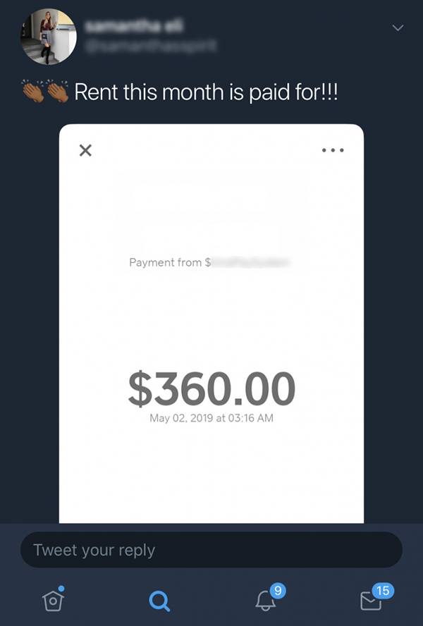 Clout Zap Payment Proofs